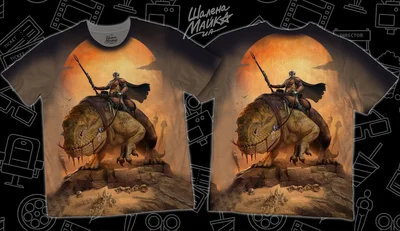 Футболки с полной запечаткой: star wars(5) mandalorian